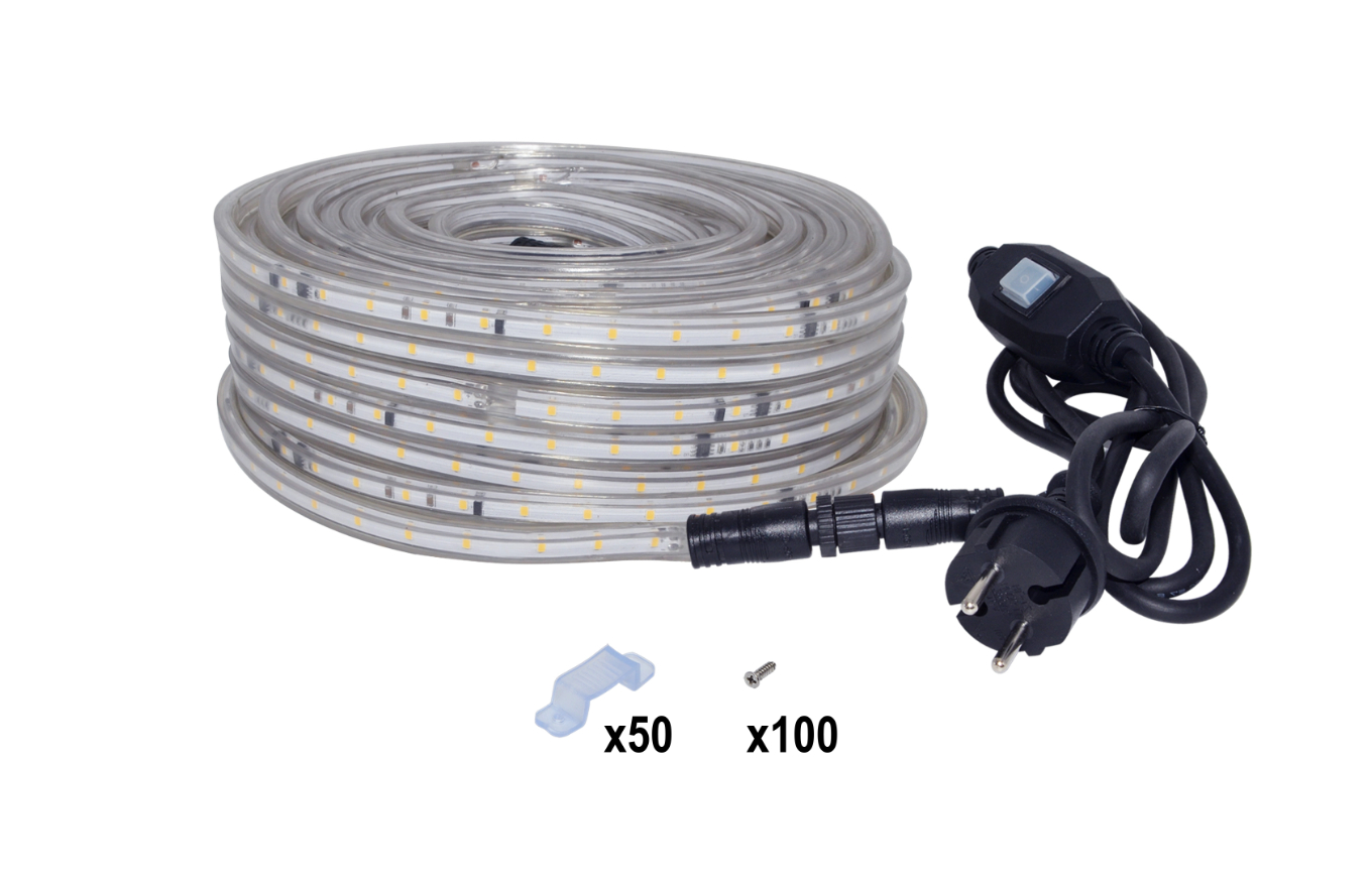 Kit ruban LED de chantier L.30m, 4000 Ke