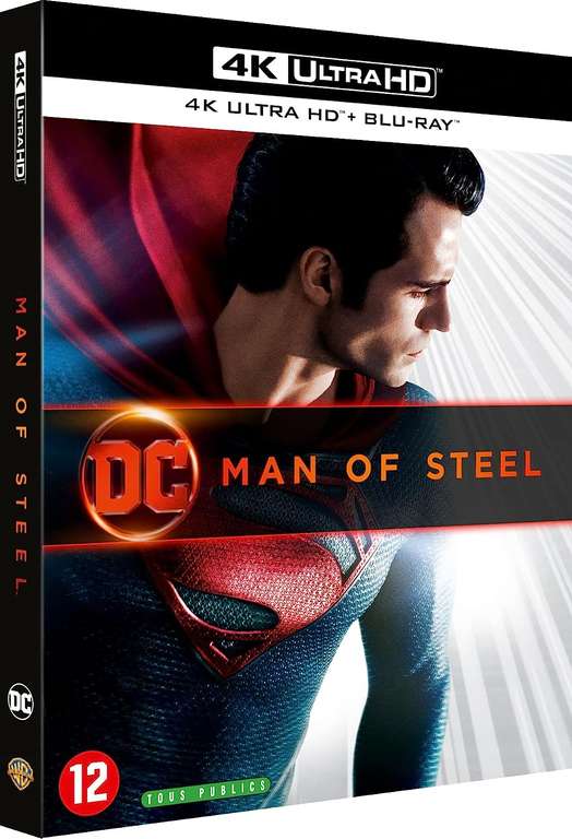Blu-Ray Man of Steel (2013) - 4K Ultra HD + Blu-ray + Digital UltraViolet + Fourreau