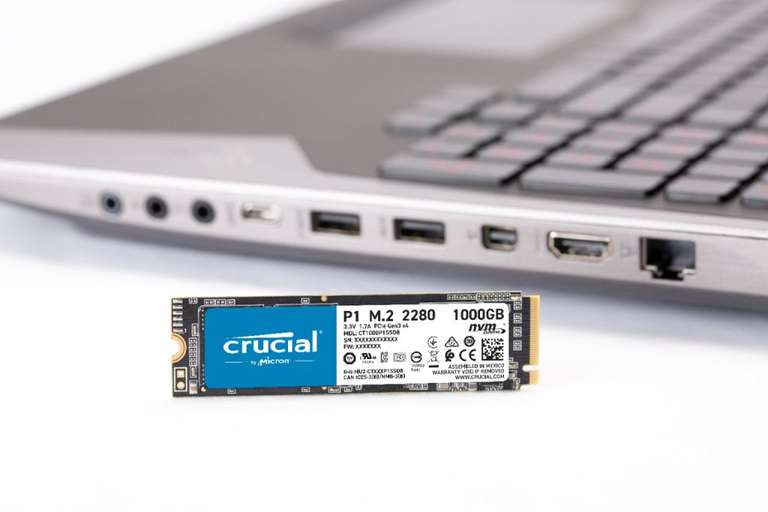 Sélection de SSD interne Crucial - Ex: SSD NVMe M.2 PCIe 3.0 Crucial P3 - 1 To (CT1000P3SSD8)