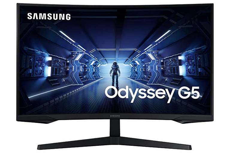 Ecran PC 27" Samsung Odyssey G5 C27G555TQWU - WQHD, 144 Hz, Dalle VA, Incurvé, 1 ms, FreeSync Premium