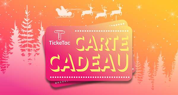 Sélections de cartes cadeaux pour des parcs, humoristes, ... en promotion - Ex : Carte cadeau Ticketac (Parc Disney Land, Puy du fou, ...)