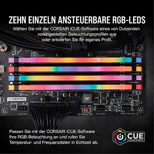 Kit Mémoire RAM DDR4 Corsair Vengeance RGB Pro - 32 Go (2 x 16Go), 3200 MHz, CL16