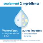 Pack Lingettes Bébés WaterWipes - 9 paquets de 60 (540 unités) - Pour peaux sensibles
