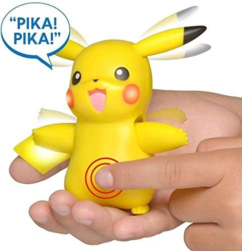 Figurine électronique interactive Pokémon My Partner Pikachu avec capteurs tactiles