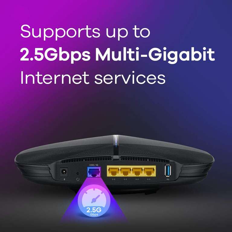 Routeur WiFi multi-Gigabit AC2600 Zyxel Armor G1 - 1 port WAN 2,5 Gbit/s, 4 ports Ethernet Gigabit, 1 port USB3.0 (Vendeur Tiers)