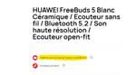 Ecouteur sans fil Huawei FreeBuds 5 (Via coupon)