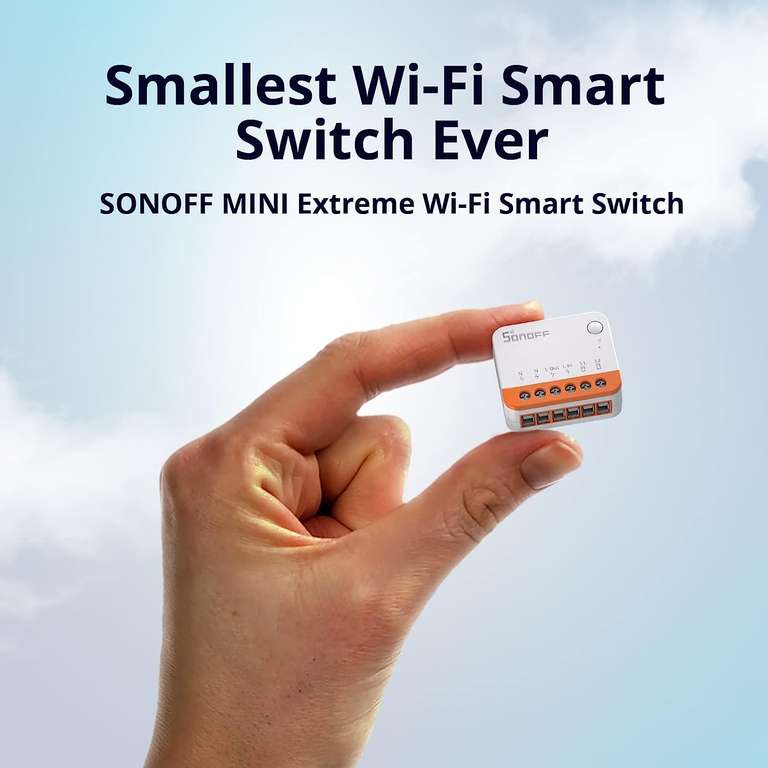 Interrupteur connecté SONOFF MINI R4 - WiFi, 10A, compatible assistants vocaux