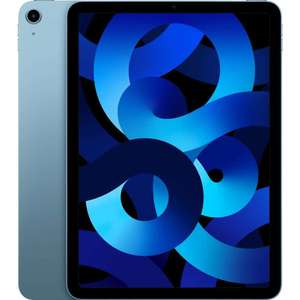 Tablette 10.9" Apple iPad Air 5 bleu (2022) - Wi-Fi, 64 Go (+ 46,40€ offerts en Rakuten Points)