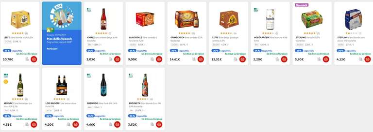 Sélection d'Alcools cagnottés à 34% - Ex : GLENFIDDISH Single Malt Triple Oak 12ans (via 10,53€ cagnottés) - Auchan Paris St Germain (75)