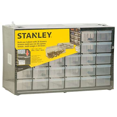 Organiseur Stanley 30 Casiers Sur 5 Étages - transparent, 36,5x15,5x22,5cm