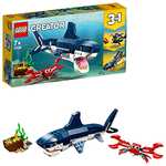 LEGO 31088 Creator 3-en-1 - Les Créatures sous-Marines, Requin, Calamar, Crabe Ou Baudroie