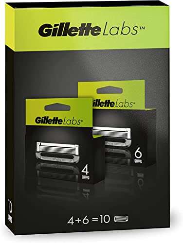 Pack de 10 Lames Gillettelabs avec Barre Exfoliante