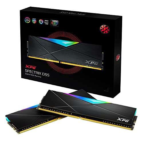 Kit de RAM Adata XPG Spectrix D55 - 32 Go (2 x 16 Go), DDR4, 3200MHz, RGB