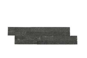 Plaquette de parement Lithos Ultra Black (en pierre naturelle, 40x10 cm) - La Farlède (83)