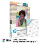 20 feuilles de papier photo HP ZINK S2 pour Sprocket Plus - 5,8 x 8,7 cm