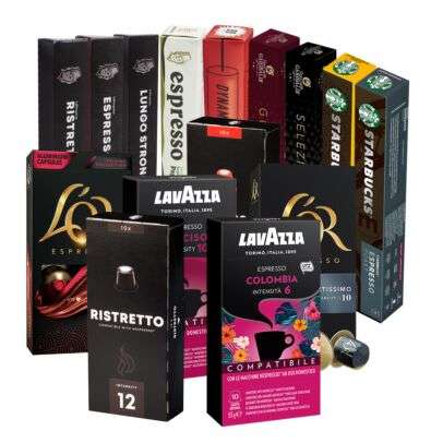 Lot de 150 capsules compatibles Nespresso (kaffekapslen.fr)