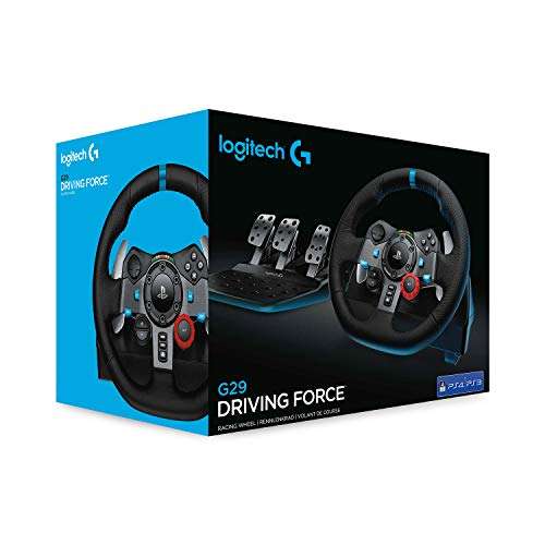 Volant de course avec pédales Logitech G29 Driving Force pour PS5, PS4 & PC  –