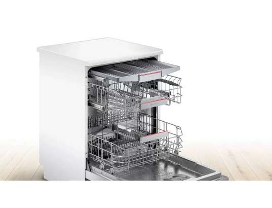 Lave vaisselle Bosch SMS6ZCW00E - 60 cm, 14 couverts, Moteur EcoSilence Drive, classe énergie C (Via ODR de 70€)