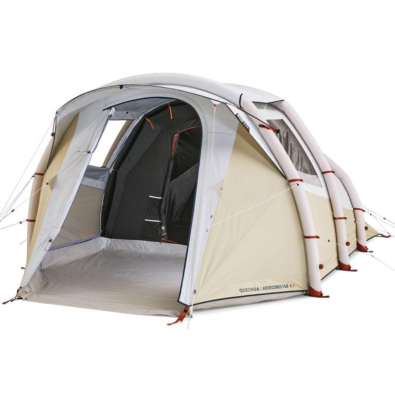 Tente gonflable de camping Quechua Air Seconds 4.1 F&B - 4 Personnes, 1 Chambre