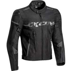 Blouson de moto en textile Ixon Sirocco - Noir/Gris, Tailles S/M/XXL