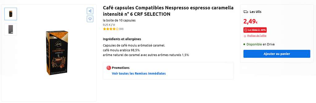 Promo Capsules Nescafé Dolce Gusto chez Carrefour