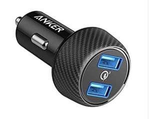 Chargeur allume-cigare Anker PowerDrive - 39W, 2 USB-A QC3.0 (Vendeur tiers)