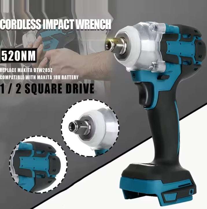 Clé à Chocs Sans Fil Brushless 520Nm 1/4" - 18V - Neuf