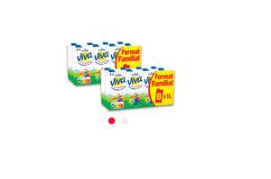 Lot de 2 packs de lait UHT Candia Viva - 2 x 8L