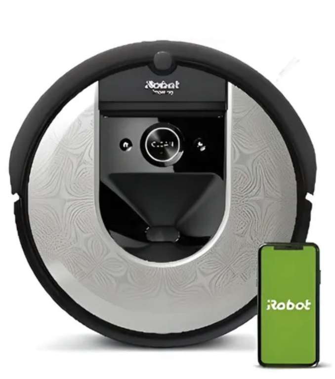 Aspirateur robot connecté Irobot Roomba i7156 - 0,4 L, Noir et gris