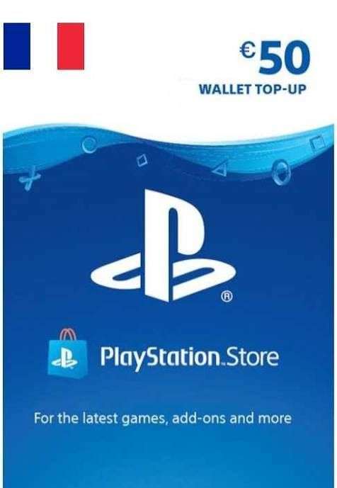 Carte PlayStation Store de 50€ (dématérialisée)
