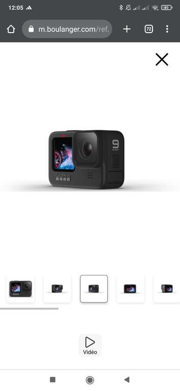 Caméra sportive GoPro Hero 9, Noire