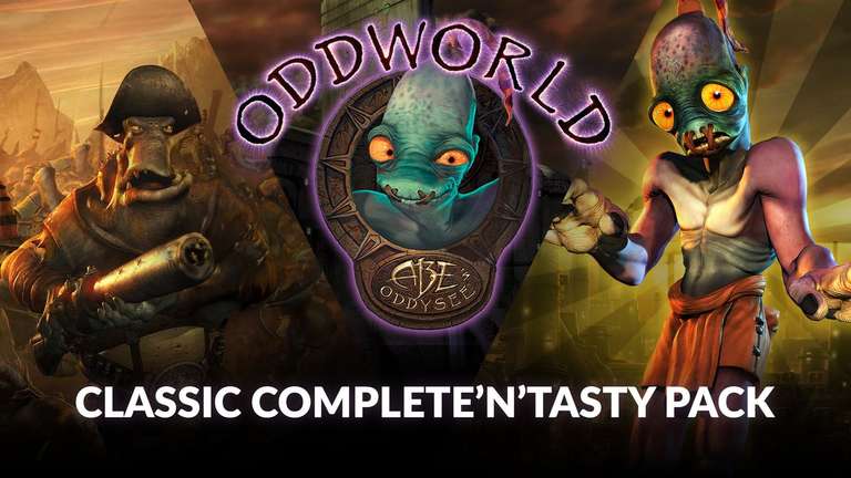 Oddworld Classic Complete 'n' Tasty - New 'n' Tasty + 2 DLC,Munch's Oddysee,Abe's Oddysee,Abe's Exoddus, Stranger's Wrath HD (Dématérialisé)
