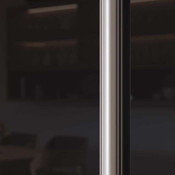 Portes coulissantes : gloss anthracite et miroir, profils aluminium naturel H2500xL1400 mm (centimetre.com)