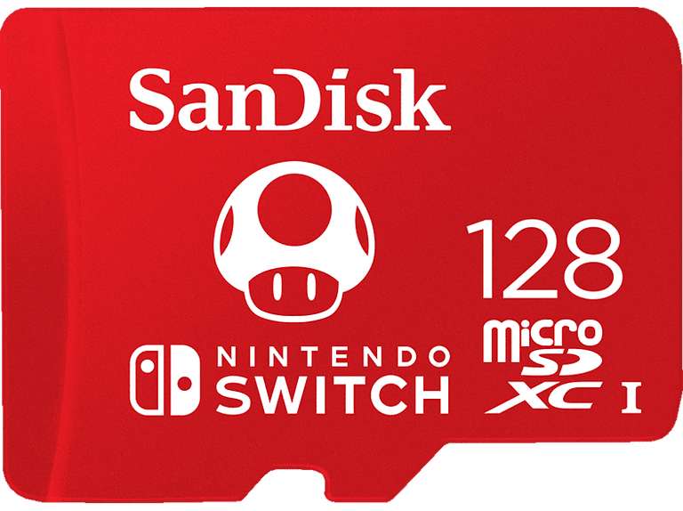 Carte MicroSDXC SanDisk - 128 Go pour Nintendo Switch (Frontaliers Allemagne)