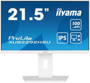 [Précommande] Ecran PC 21,5" iiyama ProLite XUB2292HSU-W6 - IPS, 100Hz, FHD, 99% sRGB, Pied réglable en hauteur, Blanc