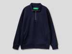 Sweat pour Homme Benetton Quarter-zip Tops - Tailles et coloris au choix