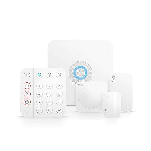 Système de sécurité Amazon Ring Alarm Kit (2ème génération) - 5 pièces, compatible Alexa