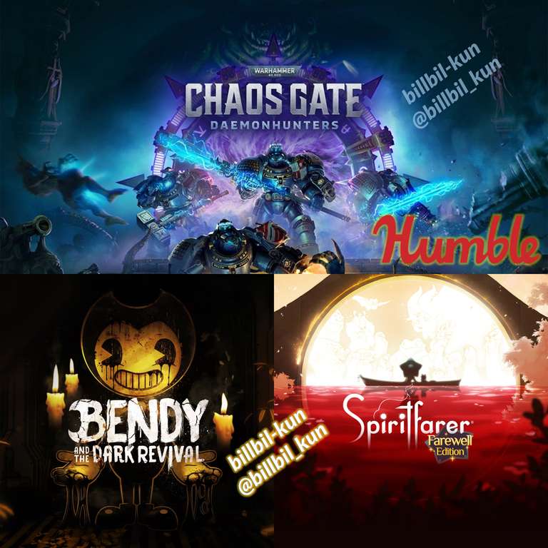 Humble Choice - Mai 2023 - Warhammer 40,000: Chaos Gate - Daemonhunters + Bendy and the Dark Revival + 6 Jeux sur PC (Dématérialisé - Steam)