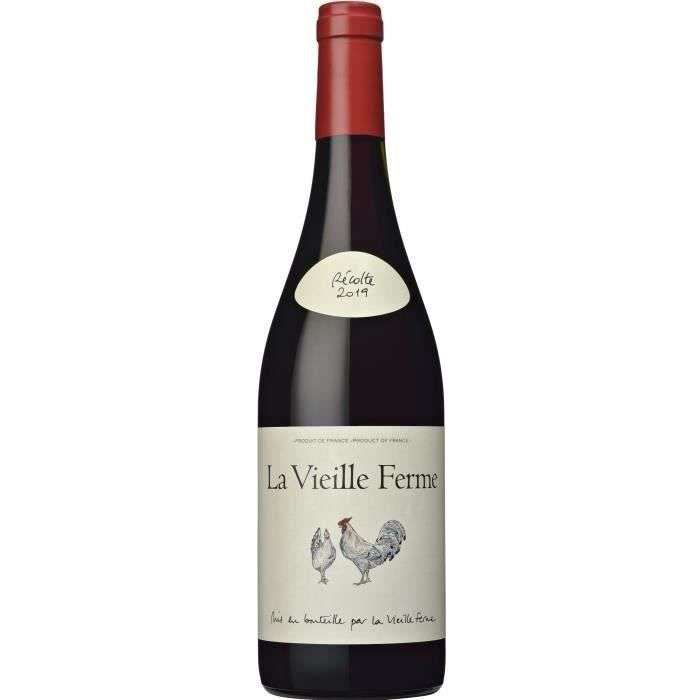 Lot de 6 bouteilles de vin rouge de la Vallée du Rhône La Vieille Ferme 2021 Ventoux - 6 x 75 cl