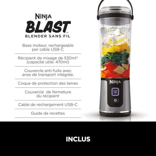 Mixeur portable Ninja Blast (BC151EUBK)