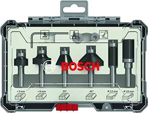 Kit 6 Fraises à araser Bosch Professional 2607017469 - 8 mm