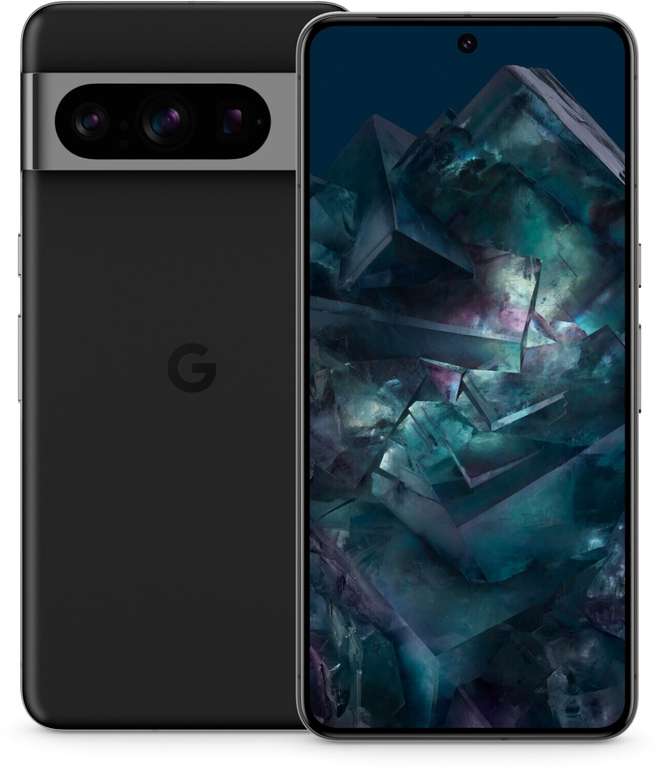 Smartphone 6.7" Google Pixel 8 Pro - OLED WQHD+ 120 Hz, Tensor G3, RAM 12 Go, 128 Go, 50+48+48 MP, 30W (Version Japon possible)