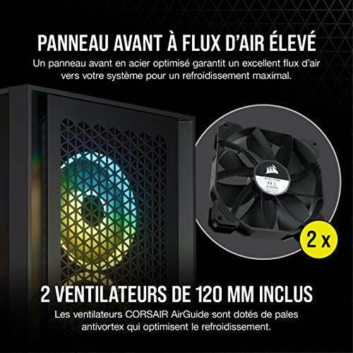 Corsair - Boîtier PC ATX grande tour 7000D AIRFLOW - noir - Boitier PC -  Rue du Commerce