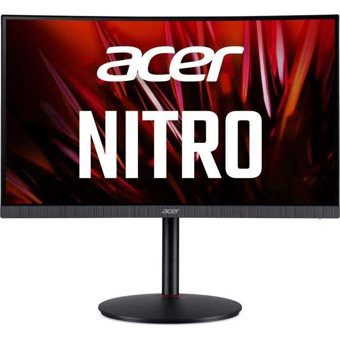 Ecran PC 24" Acer Nitro XZ240QPbmiiphzx - FHD, 165 Hz, Dalle VA, Incurvé, 1 ms, FreeSync, Pied réglable (+ 8.50€ à cagnotter pour les CDAV)