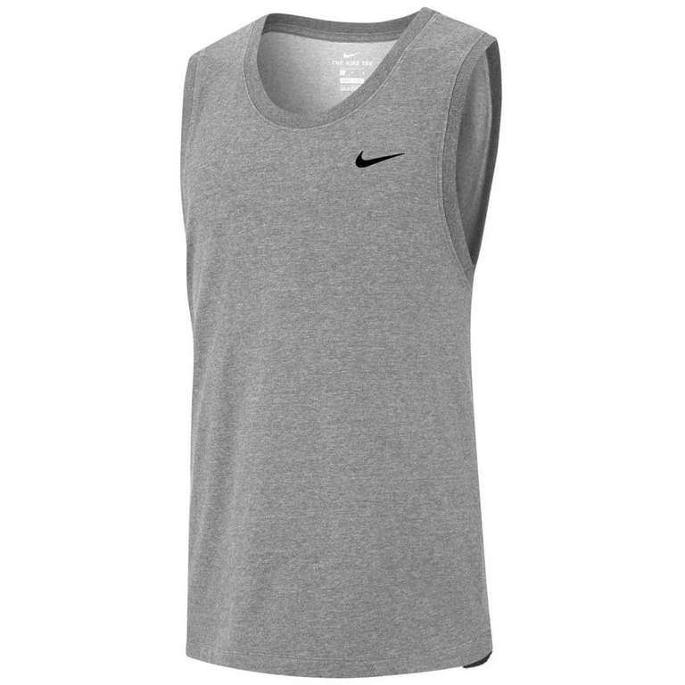 T-shirt Sans Manches Homme Nike Dri Fit Solid - Gris, Tailles S/XL ou XXL