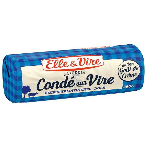 Lot de 2 beurre Elle & Vire - 2x 250g (Différentes variétés)