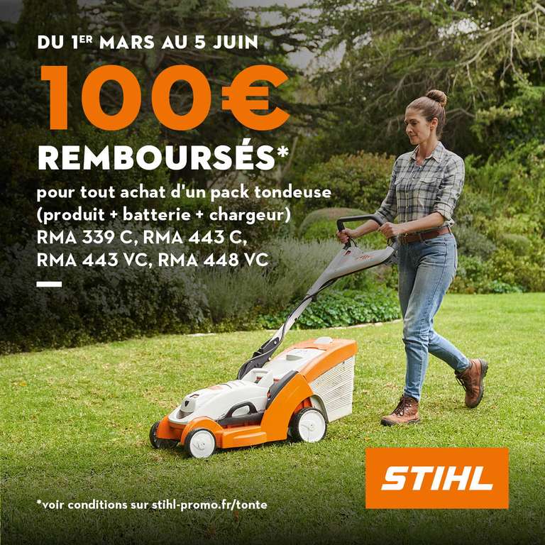 [ODR] Jusqu'à 100€ remboursés sur une sélection d'articles - stihl-promo.fr