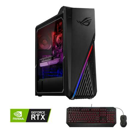 PC Gaming Fixe Asus ROG Strix GA15DK-R5800X174T - AMD Ryzen 7 5800X, RTX 3060, 16 Go RAM, 512 Go SSD, 1 To SATA, Win 10 + clavier et souris