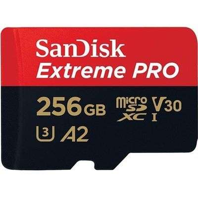 Carte mémoire microSDXC SanDisk Extreme Pro - 256 Go (vendeur tiers)