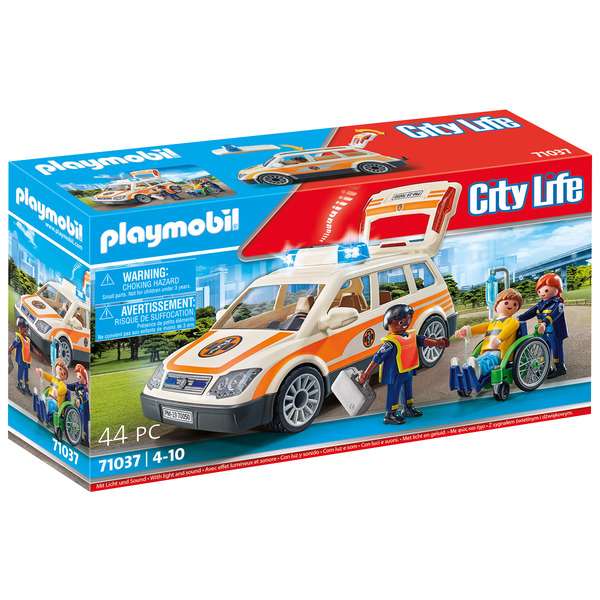 Playmobil City Life 71037 - Voiture de médecin d’urgence
